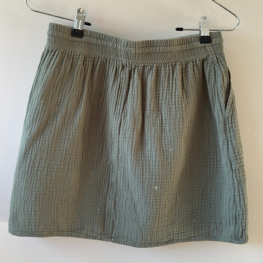 UpWest Sage Green Gauze Skirt